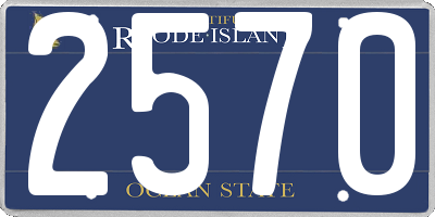 RI license plate 2570