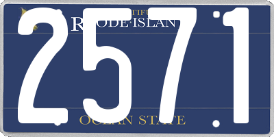 RI license plate 2571