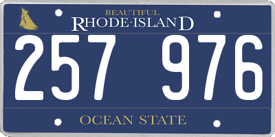 RI license plate 257976