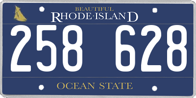 RI license plate 258628