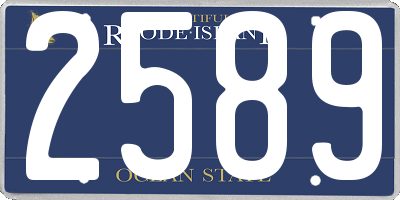 RI license plate 2589