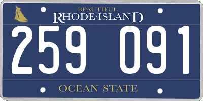 RI license plate 259091