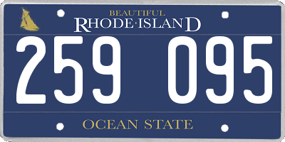 RI license plate 259095