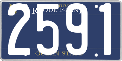 RI license plate 2591