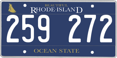 RI license plate 259272
