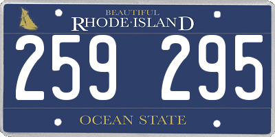 RI license plate 259295