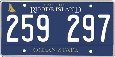 RI license plate 259297