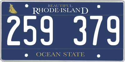 RI license plate 259379