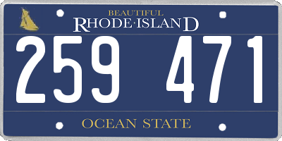 RI license plate 259471