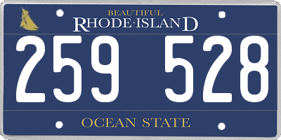 RI license plate 259528