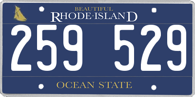 RI license plate 259529