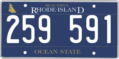 RI license plate 259591