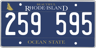 RI license plate 259595