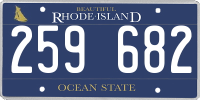 RI license plate 259682