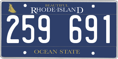 RI license plate 259691
