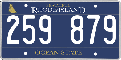 RI license plate 259879