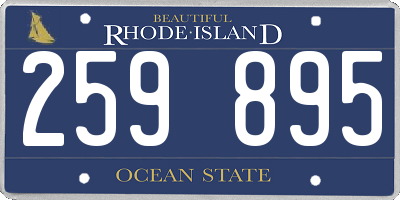 RI license plate 259895