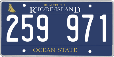 RI license plate 259971