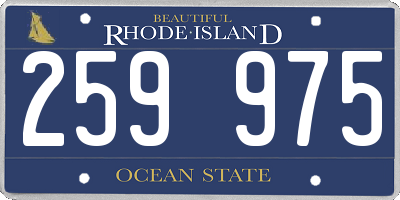 RI license plate 259975