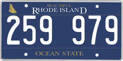 RI license plate 259979