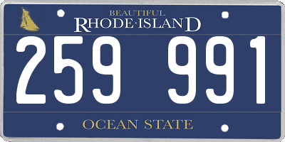 RI license plate 259991
