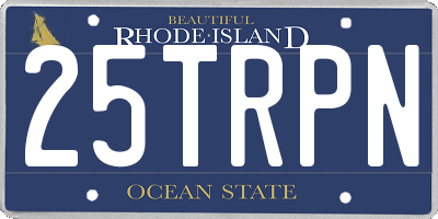 RI license plate 25TRPN