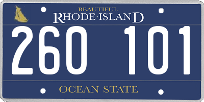 RI license plate 260101