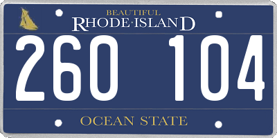 RI license plate 260104