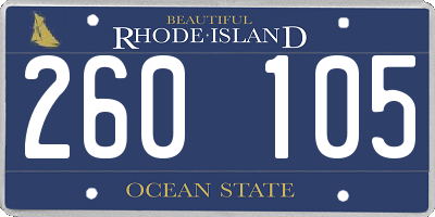 RI license plate 260105