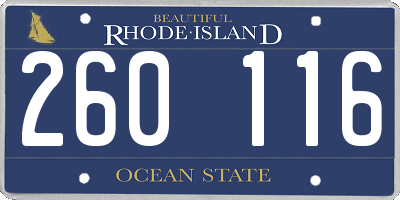 RI license plate 260116