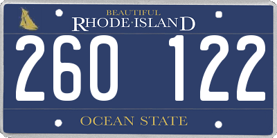 RI license plate 260122