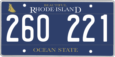 RI license plate 260221