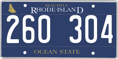 RI license plate 260304