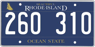 RI license plate 260310