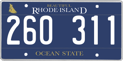 RI license plate 260311