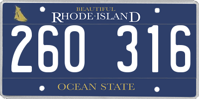 RI license plate 260316
