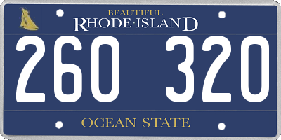 RI license plate 260320
