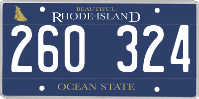 RI license plate 260324