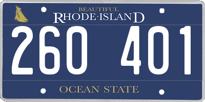 RI license plate 260401