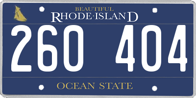 RI license plate 260404