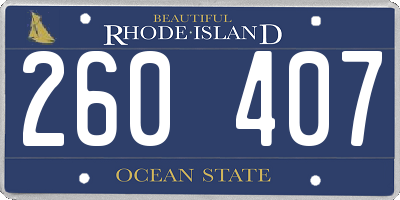 RI license plate 260407