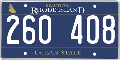 RI license plate 260408