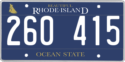 RI license plate 260415