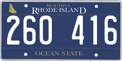 RI license plate 260416
