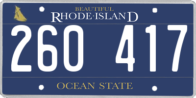 RI license plate 260417