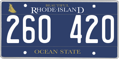 RI license plate 260420