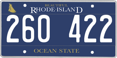 RI license plate 260422