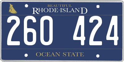 RI license plate 260424