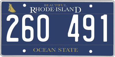 RI license plate 260491