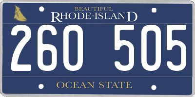 RI license plate 260505